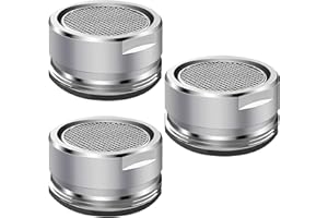 LROCOTANC 3 piezas de agua hansip – Aireador M24 – colador de grifo – Boquilla mezcladora con filtro de acero inoxidable incluye rosca exterior metálica con junta (rosca exterior de 24 mm)