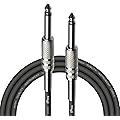 Stagg SGC3DL Câble de Guitare Deluxe Standard, 3 m, Noir, pour Instrument de musique