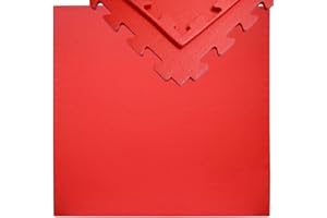 EYEPOWER Tapis Puzzle de Fitness 90x90cm INCL Embouts Extensible Protection Sol de Sport en Mousse EVA épais 12mm