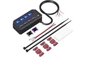 VGEBY Kit de Boîte de Relais à Fusibles 20 A avec Voyant LED, Bloc de Jonction pour Batterie 12 V de Voiture