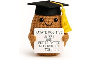 PATATE POSITIVE Patate Studieuse© | Idee Motivation Etudiant | Cadeau Original Eleve | Focus Ecole Bac Examen | Fete Diplome Etude | Enfant Fille Garcon Ado | Deco Chambre Bureau Classe KOT | Coach Prof Motivation