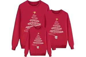 POIUIYQA Sudadera Navideña Gris Familiar Sudaderas Navidad Familia Jerseys de Navidad para Parejas para el Invierno Jersey Punto para Hombre Mujer Y Niños Jersey Navideñas Familiares