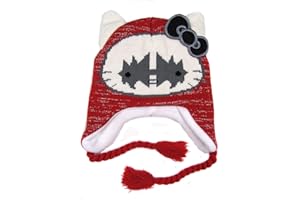 KISS HELLO KITTY Older Girls Hello Kitty Kiss Peruvian Style Fleece Lined Hats Four Styles
