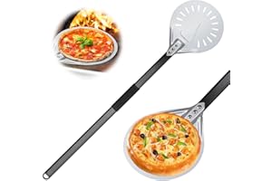 MEYAGOT Pala Per Pizza Forata,8 Pollici 80cm Manico Smontabile,Pala Per Pizza Professionale,Pala Per Pizza In Alluminio Anodizzato Duro,Pale Per Pizza Professionale Per Pane,Pizzas