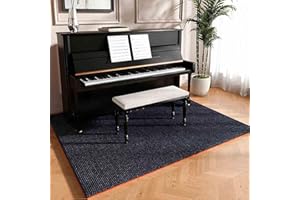 ZASEZOD Schallschutzmatte Antidröhnmatte - Klavierteppich Rutschfester Matte für Trommeln und Klaviere - Schalldichte Teppich Verhindern, DASS Die Nachbarn Gestört Werden(Dark Gray,140x160cm)