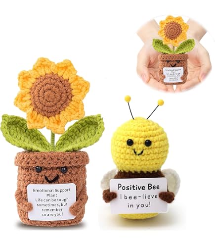 Paperella Portafortuna All'Uncinetto Pocket Hug Con Messaggio Ispiratore - Regalo Emotivo Per Amici, Fidanzata, Pazienti - Peluche Positivo - 2