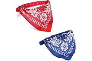 MenYiYDS 2 pezzi bandana per cani, collare per cani, sciarpa per cani rinfrescante, bandana per cani triangolare al collo, bandana per cani regolabile per cani e gatti di taglia piccola e media