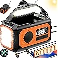 12000mAh AM/FM/NOAA Weather Radio With 2 Solar Panels Solar Hand Crank - View #8