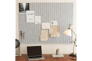 ERUAOLYTIC Filz Pinnwand 75×50 cm – selbstklebend & bohrfrei, Set aus 6 grauen Filzplatten, Korktafel-Alternative inkl. 20 Pinnnadeln, Memoboard & Fotowand für Büro, Kinderzimmer & Zuhause