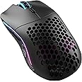 Glorious Gaming Model O- (Small) Wireless Gaming Mouse - 65g Superlight Honeycomb Design, RGB, Ambidextrous, Lag Free 2.4GHz Wireless, Up To 71 Hours Battery - Matte Black