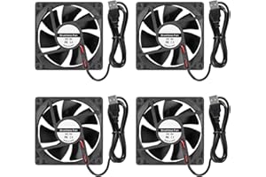 ALMOCN 4pcs 80mm USB Fan 5V USB Brushless 8025 80x25mm for Cooling DIY PC Computer Case 3D Printer CPU Coolers Radiators