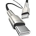 Baseus USB C to USB C Cable, 100W 2m PD QC 4.0 Fast Charging USB Type C Cable, Zinc Alloy Nylon Braided Phone Charger Cord fo