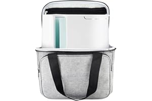 JOYSOG Estuche de transporte para máquina de prensa de tazas Cricut, prensa de calor, bolsa de viaje portátil (gris)