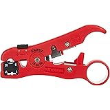 KNIPEX Wire Stripping Tool for coax and data cable (125 mm) 16 60 06 SB