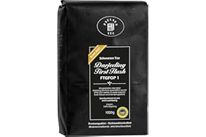 ‎PAULSEN TEE PURE TEA Darjeeling First Flush FTGFOP1 "Ernte 2021", 1000g (43,95 Euro/kg), Paulsen Tee schwarzer Tee rückstandskontrolliert & zertifiziert