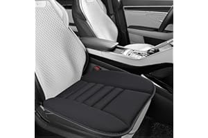 Eidoct Car Seat Cushion Driver Seat Cushion Soft Driver Seat Pad Chair Pad Chair Cushion Non Slip Comfort Seat Protector Universal Memory Foam Seat Cushion for Car Office Chair and Home Chair (Black)