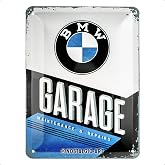 Nostalgic-Art 26212 BMW &ndash; Garaj, sac levha 15 x 20 cm | Orijinal BMW lisans &uuml;r&uuml;n&uuml; (OLP), metal, vintage tasarım, BMW hayranla