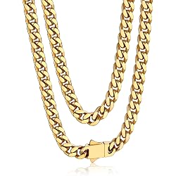 3,5mm Klobige Miami Bordstein Kette Armband Für Männer, Elstahl Kubanische Glier Kette Armband Klassischen Punk Schweren Männlichen Schmuck