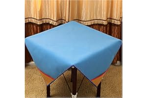 UZIQUEIF Universal Mahjong Tischdecke Square Mahjong Game Tischdecke - Spieltischdecke Card Poker Mahjong-Matte - Kartenspiele Brettspiele Dominosteine Spieltisch Game Table Cover,Blau b,120 * 120cm