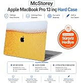McStorey MacBook Pro 13 Baskılı Kılıf A1706 A1708 A1989 A2159 A2251 A2289 A2338 M1 M2 Uyumlu Sert Kılıf İnce Hafif Koruyucu K