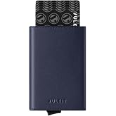 VULKIT Mens Wallet with Credit Card Slot Pop Up Card Holder Made of Premium Cowhide Leather RFID Protection and Bill Compartment
