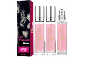 APUJENT 3 PZ Profumo Olio Ai Feromoni Donna - 10ml Profumo Uomo Ai Feromoni, Olio Essenziale, Profumo Di Colonia, Colonia Di Olio Infuso Di Feromoni Roll-On, Profumo Ai Feromoni Roller Unisex per Uomo E Donna