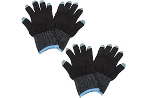 COLLBATH 2 Par Sweatproof Gaming Gloves med Fullfingertäckning Ventilationsdesign för Tablettspel Passform för Båda Händer An