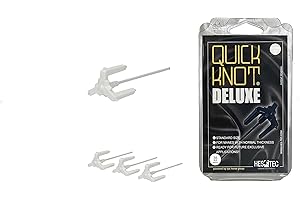 ‎QUICK KNOT Quick Knot® Deluxe | Mähnenklammer für Pferde | Geeignet für Pferde und Ponys | Wiederverwendbar (Weiß, Standard)