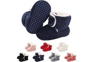 outfit spring Stivaletti Invernali per Neonato, Inverno Caldo Bambini Stivali da Neve Fondo Morbido Antiscivolo Cotone Piatto Pelliccia Calzino Bootie Regolabile Scarpe Primi Passi Bambina 0-18 Mesi