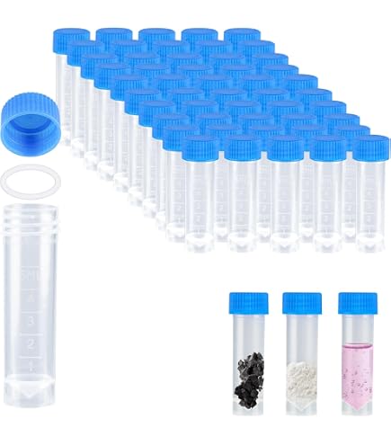 36 Tubes à Essai Plastique Avec Bouchons Liège - 16x100 Mm, Transparents, étiquettes Kraft, Pour DIY, Bonbons, Décoration