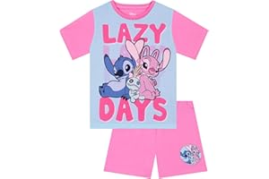 Disney Lilo I Stitch Piżama Dziewczęca, Urocza Piżamas Stitch, Krótki Rękaw, Letnia Piżama Dla Dzieci