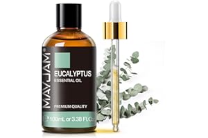 Huiles Essentielles Eucalyptus 100ml, MAYJAM Huile D'Eucalyptus 100% Pure, IdéAl Pour L'AromathéRapie Aroma Diffuseur Huile Parfumée Massage