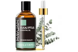 Aceites Esenciales Eucalipto 100ML, MAYJAM Aceite de Eucalipto 100% Puro, Ideal para Aromaterapia Aroma Difusor Fragancia Aceite Masaje