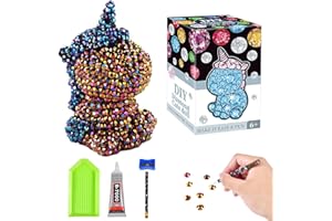 Runup Set di pittura a forma di unicorno per ragazze, set per bambini, mosaico fai da te per bambini, regalo di Natale, compleanno, giocattolo per ragazze e ragazzi dai 6 ai 12 anni