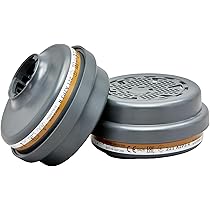 Maschera Antigas Full Face Con Filtri ABEK1P3 - Certificata CE, Made In Europe