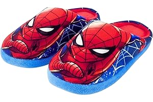 Marvel Spiderman Zapatillas Estar Casa para Niños, Pantuflas Regalo Niños y Adolescentes, Tallas EU 28 a 33