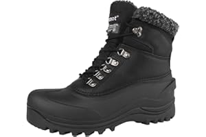 riemot Damen Herren Wasserdicht Winterstiefel Schneestiefel Warme Gefüttert Winterschuhe Winter Rutschfest Stiefel Leicht Wanderschuhe Trekkingschuhe Arbeiten Ski Outdoor Winter Boots EU36-47