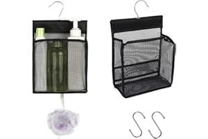 LINTRA Bolsa de grapas, 2 piezas de cesta para pinza de ropa, bolsa negra con gancho para almacenamiento de pinza de ropa