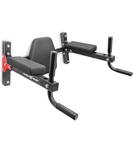 GORILLA SPORTS Dip-Station - Stabiler Dipständer Für Zuhause Mit Gepolsterten Griffen