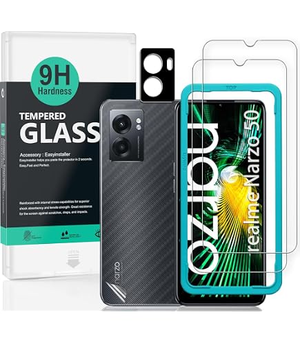 Vetro Temperato OcioDual Per Realme Narzo 50A Prime - Durezza 9H, Anti Graffi E Impronte - Foto 5
