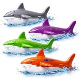 TK Gruppe Timo Klingler 4 Sharks for Kids and Adults, Pool and Pool, Water Toys for Diving Toys, Diving Rings and Rods (4 Sha