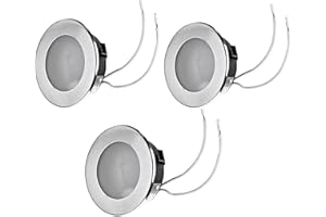 ‎FEINLUX feinlux 3x Set Flache Möbel Einbauleuchte Unterbauleuchte Einbaustrahler G4 Küchenleuchte Einbauspot 12V flach geeignet für G4 LED/Halogen Lampe 12V bis max. 20W