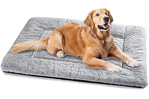 Baodan Cuccia per cani di taglia grande, lavabile, 122 x 75 cm, super morbida, con fondo antiscivolo, colore: grigio