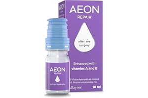 Rayner AEON REPAIR - Eye Drops for Moderate to Severe Dry Eye & After Surgery Discomfort - With Vitamin A & E, Contact Lens Friendly, 10ml
