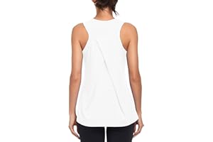 MGOOL Canotta da Allenamento per Le Donne Canotte da Ginnastica Palestra Atletica Senza Maniche Running Top Yoga Camicie Racerback Sport Gilet