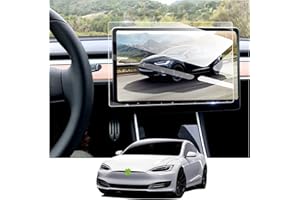 RUIYA Compatible with 15" Tesla Model 3 Model Y Navigation Screen Protector, Tempered Glass Protective Film Model 3 Screen Protector HD GPS Devices Touchscreen Protective Film Scratch-Resistant