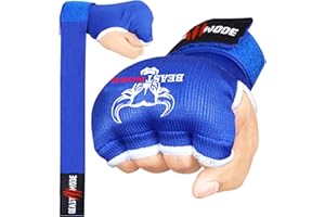 BEAST RAGE BOXING Hand Wraps Inner Gloves Men and Women, Quick 75cm Long Elasticated Wrist Straps, Padded Hand Protection, MMA Martial Art Punch Bag Gel Inner Gloves Bandages, Speed Training Handwraps