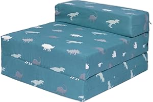 Ready Steady Bed Canapé-lit Enfant Pliable | Chaise-lit pour Enfants Imperméable pour Une Personne | Mobilier Confortable pour Tout-Petits pour Salon, Salle de Jeux, Chambre à Coucher (Rex)