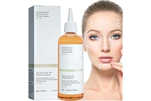 ALELYER Solution tonifiante à l’acide glycolique 7%,Acide Glycolique 7% Tonique,Glycolic Acid 7% Toning Resurfacing Solution,Glycolic Sour Lotion,For Renew Aging,Oily,Dry Skin,L'exfoliant Facial Hydratant