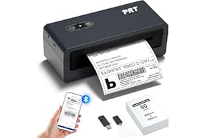 ‎PRT prt 4x6 Versandetiketten Drucker Bluetooth - Thermodrucker Für Kleinunternehmen, Kompatibel Mit iPhone, Android, Windows, macOS, Unterstützt Amazon, Ebay, Walmart, FedEx